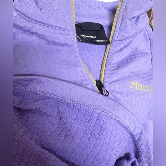 Marmot Leconte Fleece Half Zip Pullover in Purple, Size Large - Picture 12 of 15